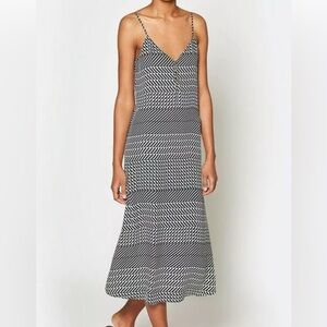 Joie Womens V-Neck Midi Slip Dress Resort Wear Size Small $298 MSRP